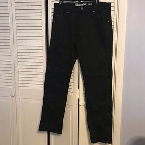 Wrangler Retro Slim Straight Black Jean 33/32 Like New